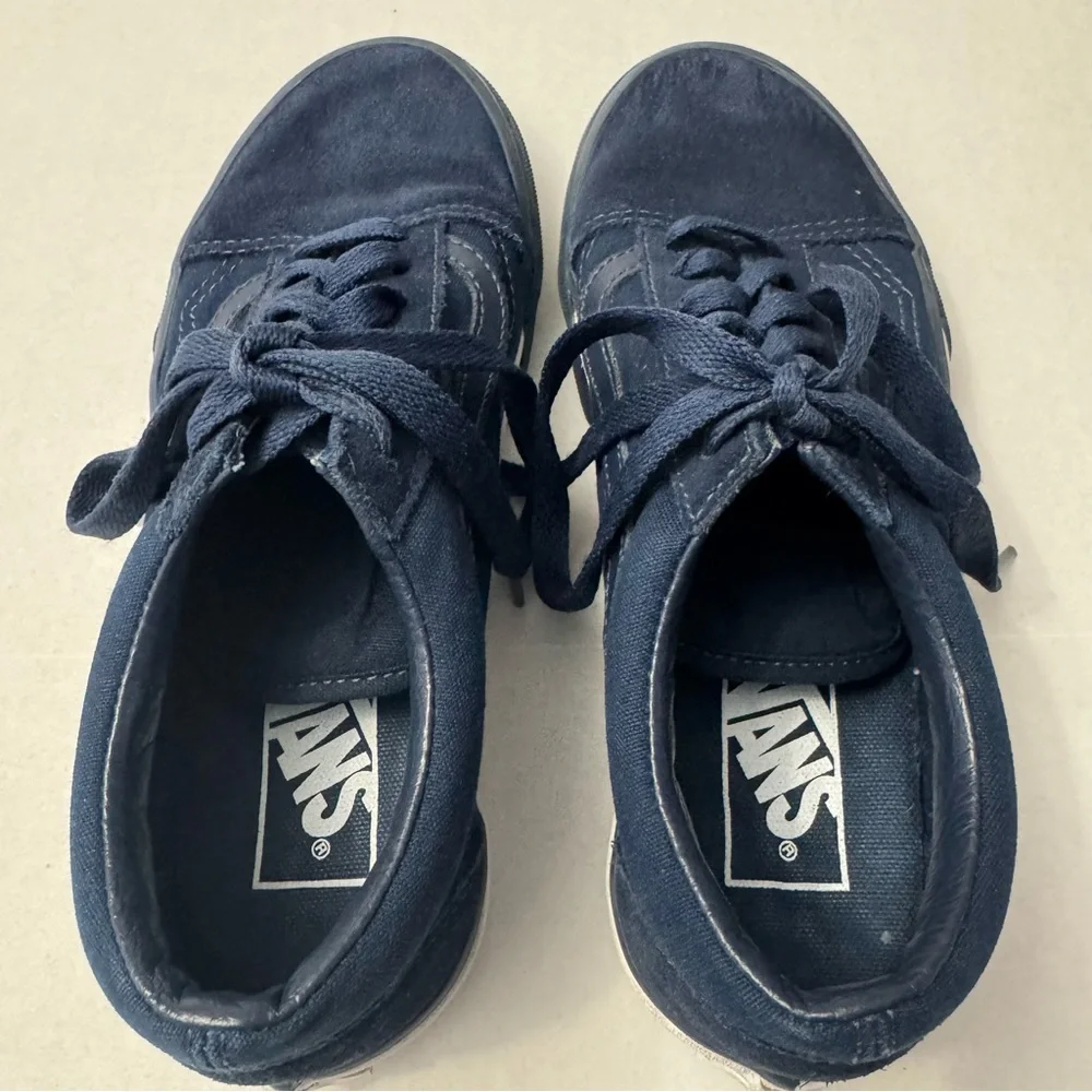 Vans Old Skool Mono Bumper Dress Blue Sneakers Unisex Mens 4.5 Womens 6 Navy